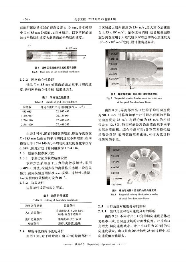 超音速天然氣脫水裝置螺旋導(dǎo)流器的設(shè)計(jì)與優(yōu)化-錦益創(chuàng)典（天津）科技有限責(zé)任公司