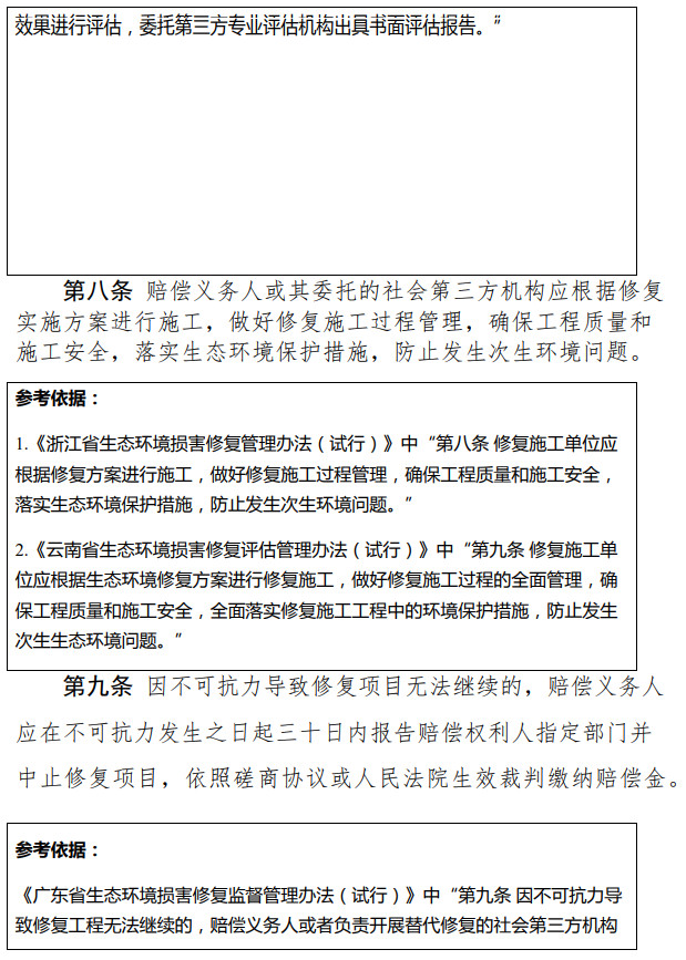 《天津市生態(tài)環(huán)境損害修復管理辦法 （試行）》（征求意見稿）-錦益創(chuàng)典（天津）科技有限責任公司